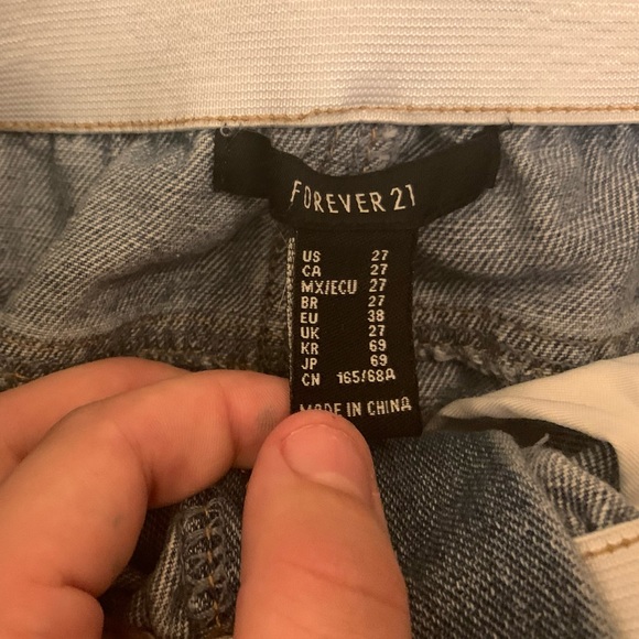 Forever 21 Baggy jeans US 27/ small-medium - Picture 3 of 5